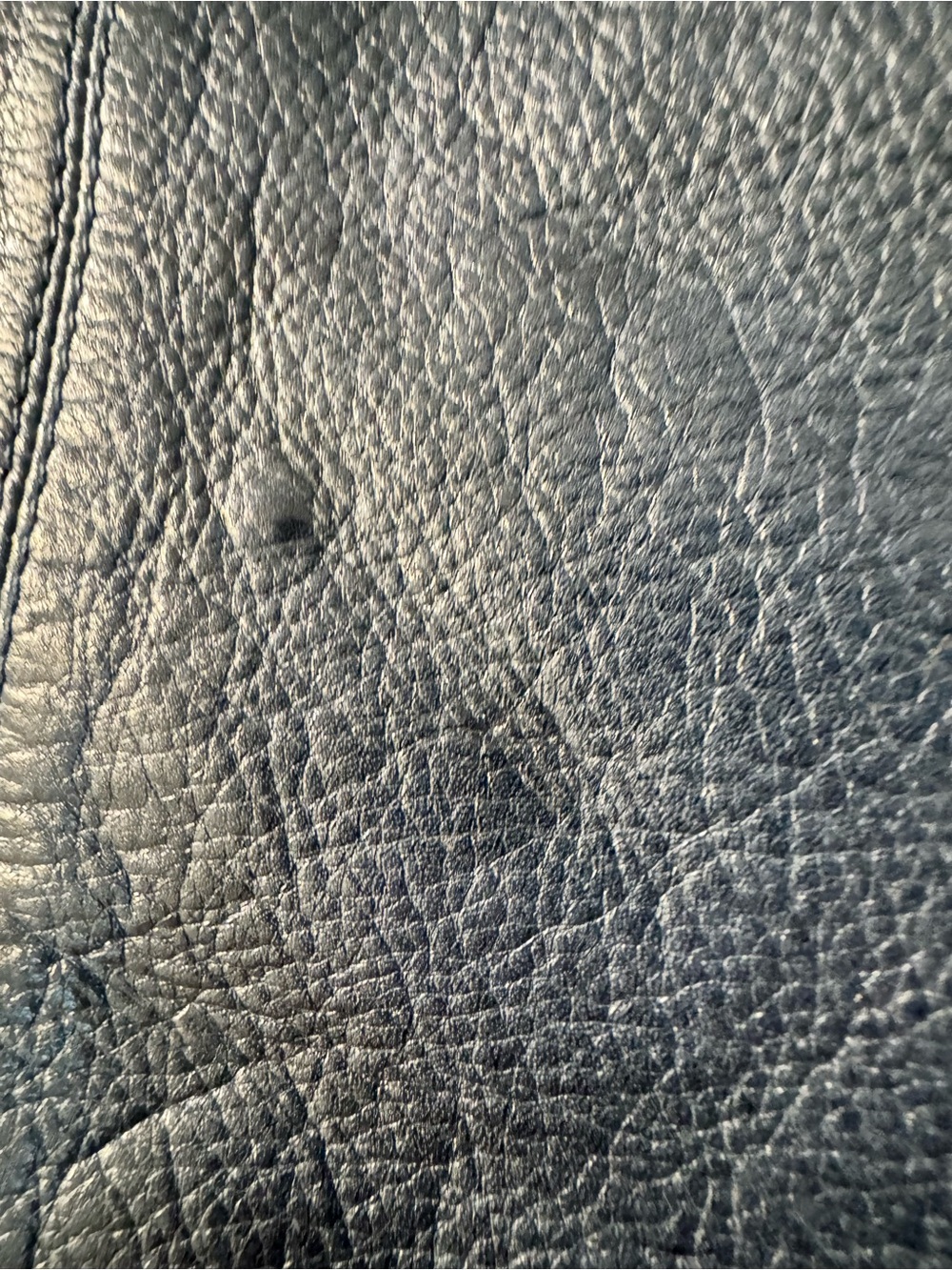 Latigo denim Blue Leather Tote with Removable Strap.. not navy - Picture 6 of 13